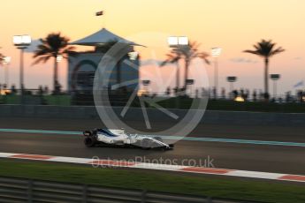 World © Octane Photographic Ltd. Formula 1 - Abu Dhabi Grand Prix - Friday - Practice 2. Lance Stroll - Williams Martini Racing FW40. Yas Marina Circuit, Abu Dhabi. Friday 24th November 2017. Digital Ref: 2003LB2D8895