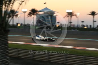 World © Octane Photographic Ltd. Formula 1 - Abu Dhabi Grand Prix - Friday - Practice 2. Lance Stroll - Williams Martini Racing FW40. Yas Marina Circuit, Abu Dhabi. Friday 24th November 2017. Digital Ref: 2003LB2D9014