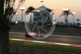 World © Octane Photographic Ltd. Formula 1 - Abu Dhabi Grand Prix - Friday - Practice 2. Esteban Ocon - Sahara Force India VJM10. Yas Marina Circuit, Abu Dhabi. Friday 24th November 2017. Digital Ref: 2003LB2D9113