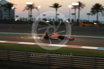 World © Octane Photographic Ltd. Formula 1 - Abu Dhabi Grand Prix - Friday - Practice 2. Stoffel Vandoorne - McLaren Honda MCL32. Yas Marina Circuit, Abu Dhabi. Friday 24th November 2017. Digital Ref: 2003LB2D9125