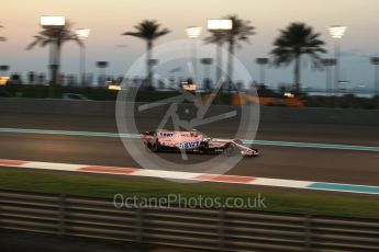 World © Octane Photographic Ltd. Formula 1 - Abu Dhabi Grand Prix - Friday - Practice 2. Esteban Ocon - Sahara Force India VJM10. Yas Marina Circuit, Abu Dhabi. Friday 24th November 2017. Digital Ref: 2003LB2D9241