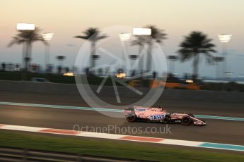 World © Octane Photographic Ltd. Formula 1 - Abu Dhabi Grand Prix - Friday - Practice 2. Sergio Perez - Sahara Force India VJM10. Yas Marina Circuit, Abu Dhabi. Friday 24th November 2017. Digital Ref: 2003LB2D9270