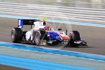 World © Octane Photographic Ltd. FIA Formula 2 (F2) - Qualifying. Santino Ferrucci – Trident. Abu Dhabi Grand Prix, Yas Marina Circuit. 24th November 2017. Digital Ref: