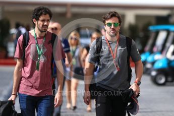 World © Octane Photographic Ltd. Formula 1 - Abu Dhabi Grand Prix - Friday Practice 1. Fernando Alonso - McLaren Honda MCL32. Yas Marina Circuit, Abu Dhabi. Friday 24th November 2017. Digital Ref:1998LB2D7826