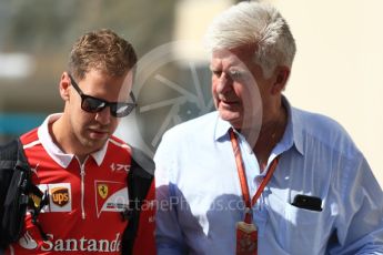 World © Octane Photographic Ltd. Formula 1 - Abu Dhabi Grand Prix - Friday Paddock. Sebastian Vettel - Scuderia Ferrari SF70H. Yas Marina Circuit, Abu Dhabi. Friday 24th November 2017. Digital Ref: 1998LB2D8212