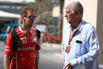 World © Octane Photographic Ltd. Formula 1 - Abu Dhabi Grand Prix - Friday Paddock. Sebastian Vettel - Scuderia Ferrari SF70H. Yas Marina Circuit, Abu Dhabi. Friday 24th November 2017. Digital Ref: 1998LB2D8228