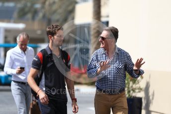 World © Octane Photographic Ltd. Formula 1 - Abu Dhabi Grand Prix - Friday Paddock. Romain Grosjean - Haas F1 Team VF-17. Yas Marina Circuit, Abu Dhabi. Friday 24th November 2017. Digital Ref: 1998LB2D8253