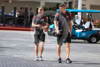 World © Octane Photographic Ltd. Formula 1 - Abu Dhabi Grand Prix - Friday Paddock. Kevin Magnussen - Haas F1 Team VF-17. Yas Marina Circuit, Abu Dhabi. Friday 24th November 2017. Digital Ref: 1998LB2D8326
