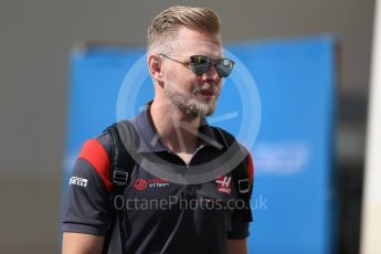 World © Octane Photographic Ltd. Formula 1 - Abu Dhabi Grand Prix - Friday Paddock. Kevin Magnussen - Haas F1 Team VF-17. Yas Marina Circuit, Abu Dhabi. Friday 24th November 2017. Digital Ref: 1998LB2D8346