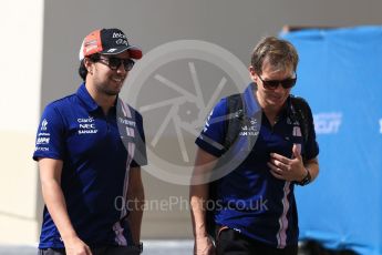 World © Octane Photographic Ltd. Formula 1 - Abu Dhabi Grand Prix - Friday Paddock. Sergio Perez - Sahara Force India VJM10. Yas Marina Circuit, Abu Dhabi. Friday 24th November 2017. Digital Ref: 1998LB2D8375