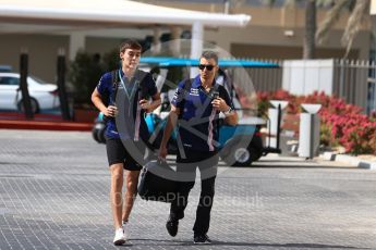 World © Octane Photographic Ltd. Formula 1 - Abu Dhabi Grand Prix - Friday Paddock. George Russell - Sahara Force India VJM10F1 Reserve Driver. Yas Marina Circuit, Abu Dhabi. Friday 24th November 2017. Digital Ref: 1998LB2D8394
