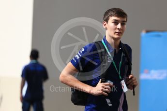 World © Octane Photographic Ltd. Formula 1 - Abu Dhabi Grand Prix - Friday Paddock. George Russell - Sahara Force India VJM10F1 Reserve Driver. Yas Marina Circuit, Abu Dhabi. Friday 24th November 2017. Digital Ref: 1998LB2D8410