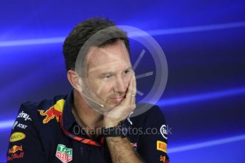 World © Octane Photographic Ltd. Formula 1 - Abu Dhabi Grand Prix – Friday Team Press Conference – Part 1. Christian Horner - Team Principal of Red Bull Racing Ltd. Yas Marina Circuit, Abu Dhabi. Friday 24th November 2017. Digital Ref: