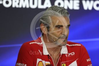 World © Octane Photographic Ltd. Formula 1 - Abu Dhabi Grand Prix – Friday Team Press Conference – Part 1. Maurizio Arrivabene – Managing Director and Team Principal of Scuderia Ferrari. Yas Marina Circuit, Abu Dhabi. Friday 24th November 2017. Digital Ref: