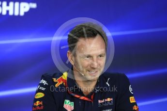 World © Octane Photographic Ltd. Formula 1 - Abu Dhabi Grand Prix – Friday Team Press Conference – Part 1. Christian Horner - Team Principal of Red Bull Racing Ltd. Yas Marina Circuit, Abu Dhabi. Friday 24th November 2017. Digital Ref: