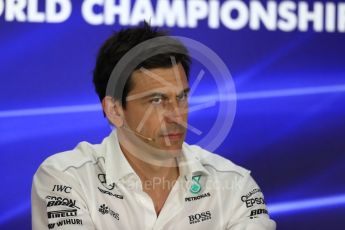 World © Octane Photographic Ltd. Formula 1 - Abu Dhabi Grand Prix – Friday Team Press Conference – Part 1. Toto Wolff - Executive Director & Head of Mercedes-Benz Motorsport. Yas Marina Circuit, Abu Dhabi. Friday 24th November 2017. Digital Ref: