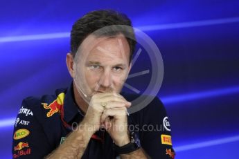 World © Octane Photographic Ltd. Formula 1 - Abu Dhabi Grand Prix – Friday Team Press Conference – Part 1. Christian Horner - Team Principal of Red Bull Racing Ltd. Yas Marina Circuit, Abu Dhabi. Friday 24th November 2017. Digital Ref:
