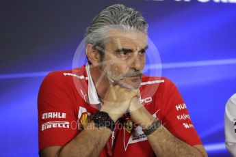 World © Octane Photographic Ltd. Formula 1 - Abu Dhabi Grand Prix – Friday Team Press Conference – Part 1. Maurizio Arrivabene – Managing Director and Team Principal of Scuderia Ferrari. Yas Marina Circuit, Abu Dhabi. Friday 24th November 2017. Digital Ref: