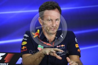 World © Octane Photographic Ltd. Formula 1 - Abu Dhabi Grand Prix – Friday Team Press Conference – Part 1. Christian Horner - Team Principal of Red Bull Racing Ltd. Yas Marina Circuit, Abu Dhabi. Friday 24th November 2017. Digital Ref: