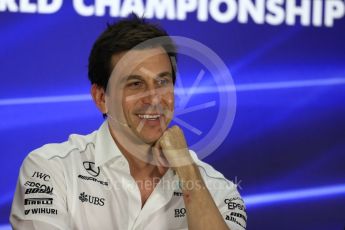 World © Octane Photographic Ltd. Formula 1 - Abu Dhabi Grand Prix – Friday Team Press Conference – Part 1. Toto Wolff - Executive Director & Head of Mercedes-Benz Motorsport. Yas Marina Circuit, Abu Dhabi. Friday 24th November 2017. Digital Ref: