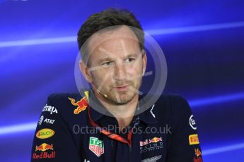 World © Octane Photographic Ltd. Formula 1 - Abu Dhabi Grand Prix – Friday Team Press Conference – Part 1. Christian Horner - Team Principal of Red Bull Racing Ltd. Yas Marina Circuit, Abu Dhabi. Friday 24th November 2017. Digital Ref: