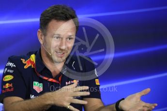 World © Octane Photographic Ltd. Formula 1 - Abu Dhabi Grand Prix – Friday Team Press Conference – Part 1. Christian Horner - Team Principal of Red Bull Racing Ltd. Yas Marina Circuit, Abu Dhabi. Friday 24th November 2017. Digital Ref: