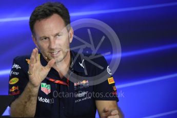World © Octane Photographic Ltd. Formula 1 - Abu Dhabi Grand Prix – Friday Team Press Conference – Part 1. Christian Horner - Team Principal of Red Bull Racing Ltd. Yas Marina Circuit, Abu Dhabi. Friday 24th November 2017. Digital Ref: