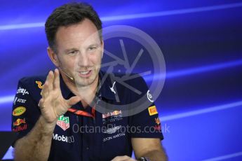 World © Octane Photographic Ltd. Formula 1 - Abu Dhabi Grand Prix – Friday Team Press Conference – Part 1. Christian Horner - Team Principal of Red Bull Racing Ltd. Yas Marina Circuit, Abu Dhabi. Friday 24th November 2017. Digital Ref:
