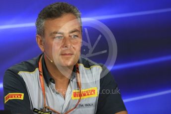 World © Octane Photographic Ltd. Formula 1 - Abu Dhabi Grand Prix – Friday Team Press Conference – Part 2. Mario Isola – Pirelli Head of Car Racing. Yas Marina Circuit, Abu Dhabi. Friday 24th November 2017. Digital Ref: