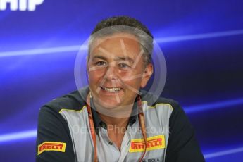 World © Octane Photographic Ltd. Formula 1 - Abu Dhabi Grand Prix – Friday Team Press Conference – Part 2. Mario Isola – Pirelli Head of Car Racing. Yas Marina Circuit, Abu Dhabi. Friday 24th November 2017. Digital Ref: