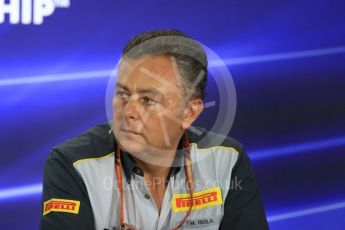 World © Octane Photographic Ltd. Formula 1 - Abu Dhabi Grand Prix – Friday Team Press Conference – Part 2. Mario Isola – Pirelli Head of Car Racing. Yas Marina Circuit, Abu Dhabi. Friday 24th November 2017. Digital Ref: