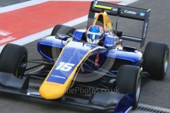 World © Octane Photographic Ltd. GP3 - Practice. Tatiana Calderon – DAMS. Abu Dhabi Grand Prix, Yas Marina Circuit. Friday 24th November 2017. Digital Ref:1999LB5D9523