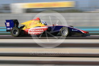 World © Octane Photographic Ltd. GP3 - Qualifying. Ryan Tveter – Trident. Abu Dhabi Grand Prix, Yas Marina Circuit. Friday 24th November 2017. Digital Ref: