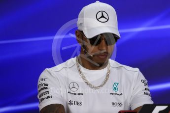 World © Octane Photographic Ltd. Formula 1 - Abu Dhabi Grand Prix – Thursday Driver Press Conference – Part 1. Lewis Hamilton - Mercedes AMG Petronas. Yas Marina Circuit, Abu Dhabi. Thursday 23rd November 2017. Digital Ref: 1997LB1D1355