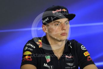 World © Octane Photographic Ltd. Formula 1 - Abu Dhabi Grand Prix – Thursday Driver Press Conference – Part 2. Max Verstappen - Red Bull Racing. Yas Marina Circuit, Abu Dhabi. Thursday 23rd November 2017. Digital Ref: 1997LB1D1932