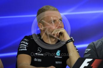 World © Octane Photographic Ltd. Formula 1 - Abu Dhabi Grand Prix – Thursday Driver Press Conference – Part 2. Valtteri Bottas - Mercedes AMG Petronas. Yas Marina Circuit, Abu Dhabi. Thursday 23rd November 2017. Digital Ref: 1997LB1D2009