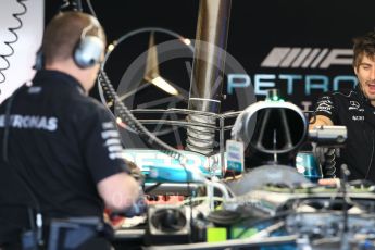World © Octane Photographic Ltd. Formula 1 - Abu Dhabi Grand Prix - Thursday Setup. Mercedes AMG Petronas F1 W08 EQ Energy+. Yas Marina Circuit, Abu Dhabi. Thursday 23rd November 2017. Digital Ref:1996CB1L4579