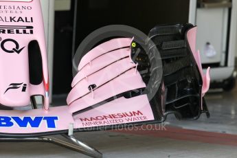 World © Octane Photographic Ltd. Formula 1 - Abu Dhabi Grand Prix - Thursday Setup. Sahara Force India VJM10. Yas Marina Circuit, Abu Dhabi. Thursday 23rd November 2017. Digital Ref:1996CB1L4638