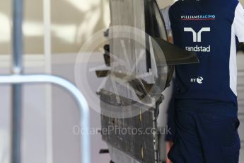 World © Octane Photographic Ltd. Formula 1 - Abu Dhabi Grand Prix - Thursday Setup. Williams Martini Racing FW40. Yas Marina Circuit, Abu Dhabi. Thursday 23rd November 2017. Digital Ref:1996CB1L4661