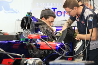 World © Octane Photographic Ltd. Formula 1 - Abu Dhabi Grand Prix - Thursday Setup. Scuderia Toro Rosso STR12. Yas Marina Circuit, Abu Dhabi. Thursday 23rd November 2017. Digital Ref:1996CB1L4704