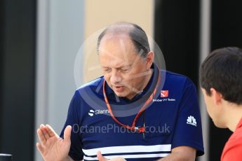 World © Octane Photographic Ltd. Formula 1 - Abu Dhabi Grand Prix - Thursday Setup. Frederic Vasseur – Team Principal and CEO of Sauber Motorsport AG. Yas Marina Circuit, Abu Dhabi. Thursday 23rd November 2017. Digital Ref:1996CB1L4828