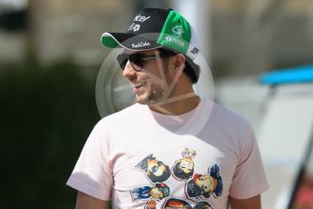 World © Octane Photographic Ltd. Formula 1 - Abu Dhabi Grand Prix - Thursday Setup. Sergio Perez - Sahara Force India VJM10. Yas Marina Circuit, Abu Dhabi. Thursday 23rd November 2017. Digital Ref:1996CB1L4869