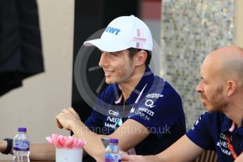 World © Octane Photographic Ltd. Formula 1 - Abu Dhabi Grand Prix - Thursday Setup. Esteban Ocon - Sahara Force India VJM10. Yas Marina Circuit, Abu Dhabi. Thursday 23rd November 2017. Digital Ref: 1996CB1L4906