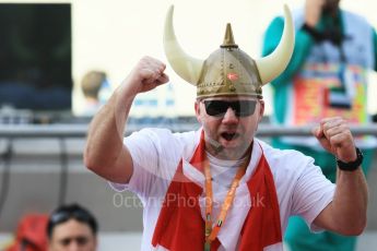 World © Octane Photographic Ltd. Formula 1 - Abu Dhabi Grand Prix - Thursday Setup. Kevin Magnussen fan - Haas F1 Team. Yas Marina Circuit, Abu Dhabi. Thursday 23rd November 2017. Digital Ref: 1996CB1L4945