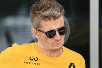 World © Octane Photographic Ltd. Formula 1 - Abu Dhabi Grand Prix - Thursday Setup. Nico Hulkenberg - Renault Sport F1 Team R.S.17. Yas Marina Circuit, Abu Dhabi. Thursday 23rd November 2017. Digital Ref: 1996CB1L5019