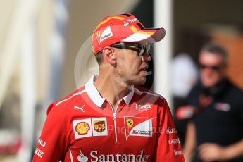 World © Octane Photographic Ltd. Formula 1 - Abu Dhabi Grand Prix - Thursday Setup. Sebastian Vettel - Scuderia Ferrari SF70H. Yas Marina Circuit, Abu Dhabi. Thursday 23rd November 2017. Digital Ref: 1996CB1L5105