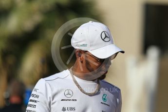 World © Octane Photographic Ltd. Formula 1 - Abu Dhabi Grand Prix - Thursday Setup. Lewis Hamilton - Mercedes AMG Petronas F1 W08 EQ Energy+. Yas Marina Circuit, Abu Dhabi. Thursday 23rd November 2017. Digital Ref: 1996CB1L5155