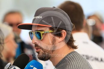 World © Octane Photographic Ltd. Formula 1 - Abu Dhabi Grand Prix - Thursday Setup. Fernando Alonso - McLaren Honda MCL32. Yas Marina Circuit, Abu Dhabi. Thursday 23rd November 2017. Digital Ref: 1996CB1L5263
