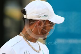 World © Octane Photographic Ltd. Formula 1 - Abu Dhabi Grand Prix - Thursday Setup. Lewis Hamilton - Mercedes AMG Petronas F1 W08 EQ Energy+. Yas Marina Circuit, Abu Dhabi. Thursday 23rd November 2017. Digital Ref: 1996CB1L5333