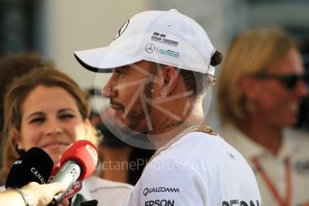 World © Octane Photographic Ltd. Formula 1 - Abu Dhabi Grand Prix - Thursday Setup. Lewis Hamilton - Mercedes AMG Petronas F1 W08 EQ Energy+. Yas Marina Circuit, Abu Dhabi. Thursday 23rd November 2017. Digital Ref: 1996CB1L5388